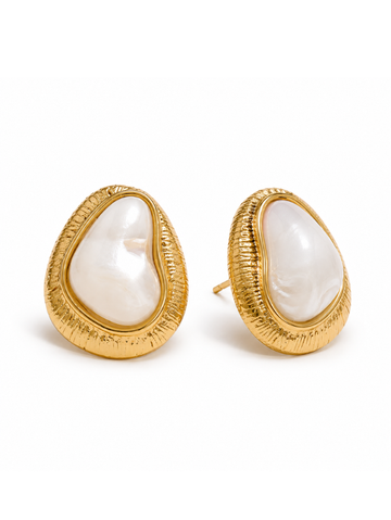 Brinco Barroco Perola Banhado em Ouro 18K