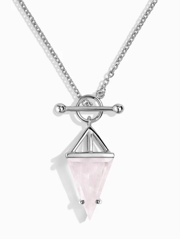 Colar Rosa Quartzo