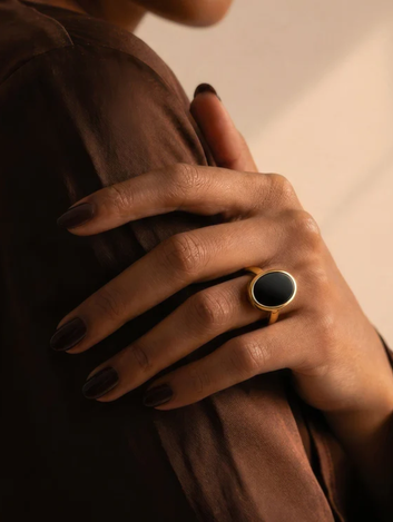Anel Eclipse Ônix Negro