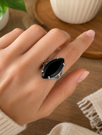 Anel Marquesa Onix Negro