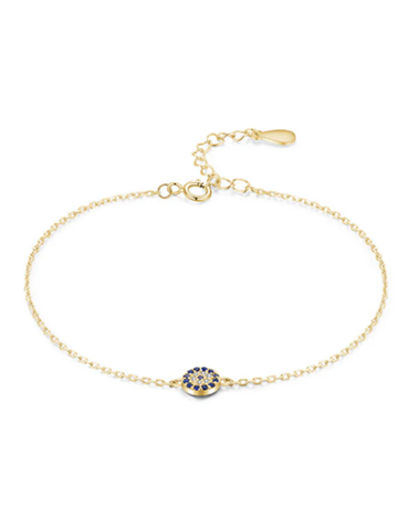 Pulseira Nazar Olho Grego - Prata