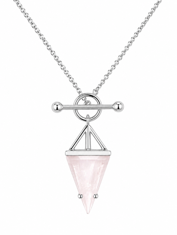 Colar Rosa Quartzo