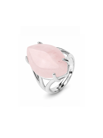 Anel Marquesa Rosa Quartzo